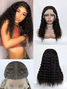 RG156 RG Grade 10A 10 pouces 12 pouces 14 pouces 16 pouces 18 pouces deep wave couleur naturelle perruque cheveux vierges 150% Transparent T Lace Wig fournisseur - Product Image 2