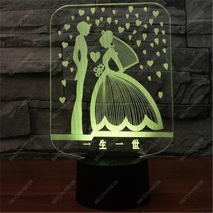 <span class=keywords><strong>Matrimonio</strong></span> dulce Usb Led niños lámpara personalizada luz nocturna productos creativos Led luz Visual regalos del Día de San Valentín - Product Image 3