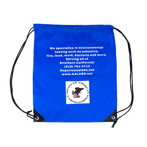 Vente en gros Sac à cordon en polyester uni vierge et écologique, durable et bon marché - Product Image 4