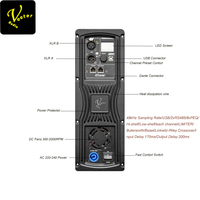 Altavoz de Columna Portátil TT515A de 2000 Vatios de Potencia Máxima, Activo, 8 ohmios, Carcasa Metálica Compacta, Imán de Neodimio, Alta Resolución, Resistente al Agua, XLR, Titanio