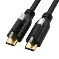 Kabel Data USB Type-C 10Gbps Braided Dual USB-C Pengisian Cepat dan Sinkronisasi 2m untuk Perangkat Seluler