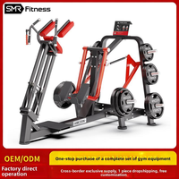 Presse à pectoraux inclinée de qualité commerciale, cadre en acier 220 kg, capacité de charge 500 kg, extension de jambes super fluide, abduction des hanches pour salle de sport