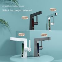 Nouvelle innovation affichage numérique intelligent tirer le robinet en nid d'abeille barboteur douche eau tirer le robinet