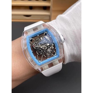 Montre de luxe et élégante pour homme, avec tourbillon en cristal de saphir, étanche, design squeletté, sport et affaires. - Product Image 1