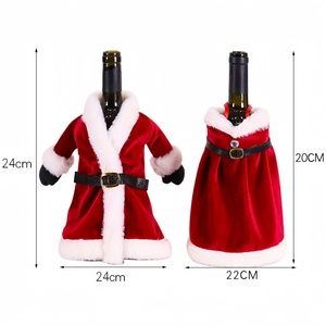 Fundas <span class=keywords><strong>para</strong></span> Botellas <span class=keywords><strong>de</strong></span> Vino Navideñas al por Mayor, Disfraz <span class=keywords><strong>de</strong></span> Papá Noel, Suéter <span class=keywords><strong>para</strong></span> Botellas <span class=keywords><strong>de</strong></span> Vino, Accesorios <span class=keywords><strong>para</strong></span> la Mesa <span class=keywords><strong>de</strong></span> Navidad y <span class=keywords><strong>Año</strong></span> Nuevo - Product Image 2