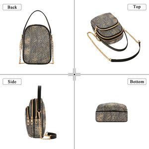 Bolso Bandolera Acolchado con Estampado de Hojas de Camuflaje para Mujer, Bolso de Hombro para Actividades al Aire Libre - Product Image 2
