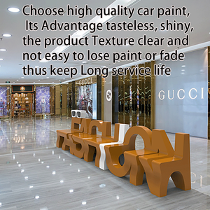 Y246 <span class=keywords><strong>Silla</strong></span> con letras personalizadas Banco del alfabeto Fibra de vidrio Cafetería moderna Muebles <span class=keywords><strong>Restaurante</strong></span> al aire libre Juego de gobierno Signo Público - Product Image 5