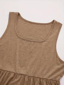 Robe décontractée élégante pour femme en mousseline de soie imprimé léopard, taille naturelle, respirante et infroissable, collection printemps - Product Image 4