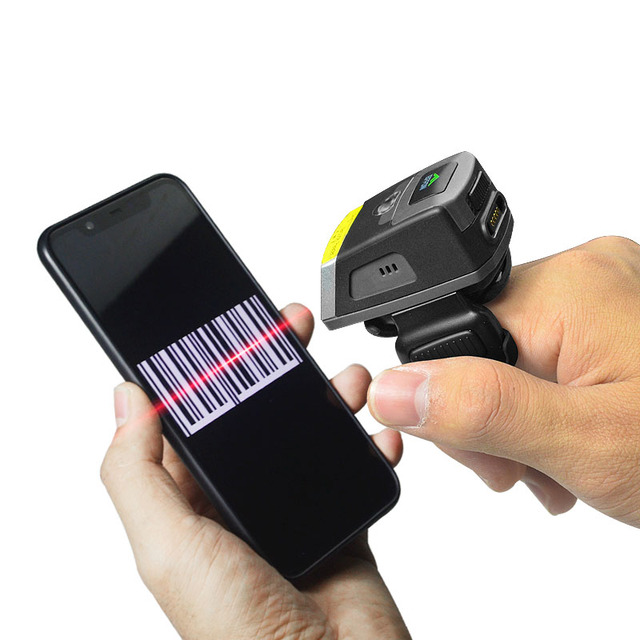 EF02 Industry Wearable Finger Barcode Laser Scanner for 2D Ring Scanner IP65 Rugged in Stock for Warehouse Shipping