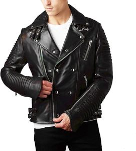 Chaqueta de Cuero Vintage de Alta Calidad para Hombre con Cierre, Último Diseño, Servicio OEM, Talla XS, Recubierta para Invierno - Product Image 4