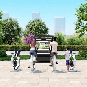 AI ciclismo da corsa virtuale Smart Fitness Bike con AR <span class=keywords><strong>Multiplayer</strong></span> interattivo per attrezzature da divertimento all'aperto - Product Image 2