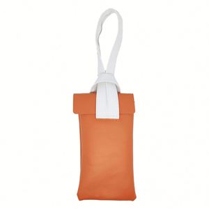 Custom Colored Rope Buckle Eyeglass Bag Foldable Large Capacity Fashion PU <b>Case</b> for Sunglasses Storage - Product Image 5