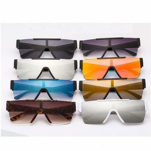Gafas de Sol Cuadradas de Moda con Logotipo Personalizado, Lentes de Espejo Extra Grandes, Planas, con Protección UV400, sin Montura, de una Sola Pieza, para Hombre y Mujer - Product Image 5