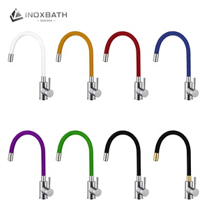 Màu Đen Giá Rẻ Vòi 360 Độ Linh Hoạt Hướng Xoay Thép Không Gỉ 304 Vòi Sàn Mounted Bếp Mixer Tap - Product Image 6