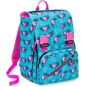 Tas punggung sekolah Vertikal persegi besar dapat diperpanjang Italia tas sekolah untuk kelas 5