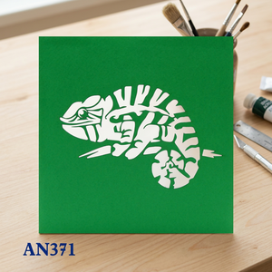 Carte pop-up 3D en papier fait main tendance, motif animal gecko vert, impression offset, logo personnalisé, cadeau promotionnel Thanksgiving - Product Image 6