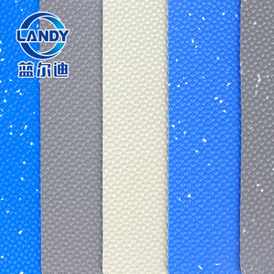 Landy Pvc <b>Plastic</b> <b>Flooring</b> Rectangle Wear Resistant Waterproof For Swimming Pool Bathroom Custom Color - Product Image 2