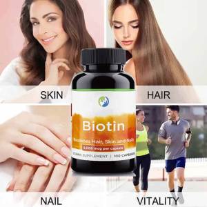 Vitaminas de Marca Propia Ausreson, Pastillas de Biotina, Colágeno, Queratina, B7, Suplemento para el Crecimiento del Cabello, Tabletas de Biotina de 10000mcg para el Crecimiento del Cabello - Product Image 2