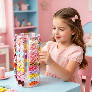 Acrylic Desktop Hair <b>Clip</b> Storage Rack For <b>Bow</b> <b>Clips</b> And Accessories Personal Care Organizer Display Stand - Product Image 3