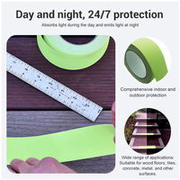 Bande antidérapante lumineuse unie couleur unie 80/100 Grit pour sécurité et traction, 1 mètre, pour bateaux marins et sorties souterraines