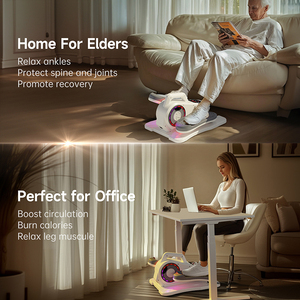 Electric Desk Elliptical Machine ABS Portable Seated Pedal <strong>Exerciser</strong> 12 Speed Adjustable Quiet <strong>Leg</strong> Home Use - Product Image 4