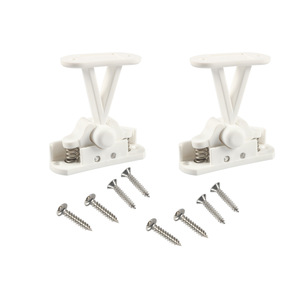 Tope de puerta de nailon para montaje en pared, amortiguador silencioso para puerta de apartamento o caravana con clip de goma anticolisión - Product Image 3