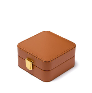 Travel Jewelry boxes Rings Earrings Necklaces Storage Jewelry Display Case Chests Boxes leather Case