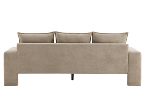 Ensemble de canapé convertible moderne en velours capitonné carré 3 places pour appartement et hôtel - Product Image 2