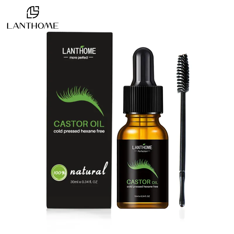 Toptan Castor yağı organik % 100% saf soğuk preslenmiş kozmetik teşvik büyüme kirpik kaşları