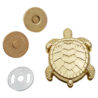 Haute qualité métal magnétique bouton pression tortue forme aimant boucle pour femmes sac à main sac à main accessoires