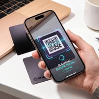 Tarjeta de Visita de PVC con Acabado Mate Negro Completo, Impresión Digital de Alta Calidad, Código QR, Resistente al Agua, Tarjeta NFC, RFID de 13.56MHz