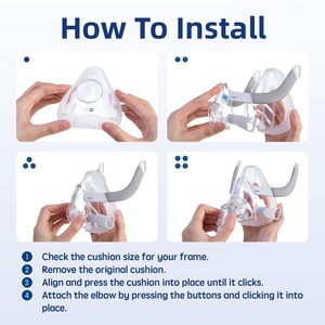 Offre Spéciale : Housses de <span class=keywords><strong>Masque</strong></span> CPAP AirFit F20 en Silicone de Remplacement <span class=keywords><strong>pour</strong></span> un <span class=keywords><strong>Sommeil</strong></span> Optimal avec Processus de Découpe - Product Image 4