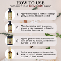 Sampo Minyak Argan Bebas Sulfat untuk Pertumbuhan Rambut, Sampo Keratin Anti Rambut Rontok, Vegan, OEM ODM Label Pribadi