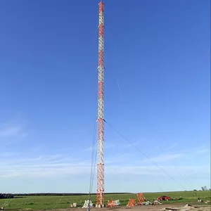 Gestaagde Toren Thermisch Verzinkt Staal Gestaagde Draad Mast Communicatie Antenne Toren