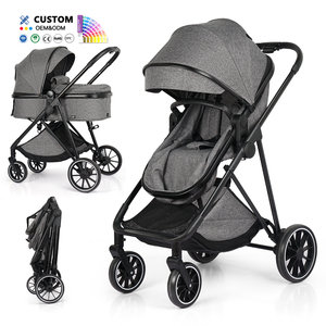 Poussette Bébé 3-en-1 Haut de Gamme avec Siège Auto Pliable pour Voyage, Idéale pour Bébés de 0 à 3 Ans - Product Image 1