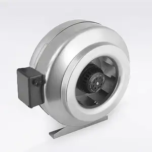 OEM Room Restaurant Ventilation External Rotor Motor Metal Inline Fan Circular Duct Fan
