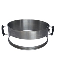 Nouveaux accessoires de pizza bouilloire de gril de barbecue bouilloire de pizza d'acier inoxydable gril de charbon de bois pour des grilles de bouilloire de 22.5 pouces