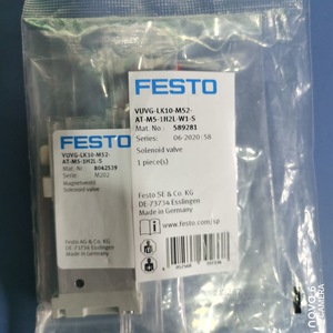 Festo Solenoid Valve VUVG-LK10-M52-AT-M5-1H2L-S 24 V DC Panel Mount M52 Size - Product Image 1