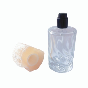 Flacon de parfum en pierre salée avec décoration luxueuse, flacon de parfum en verre - Product Image 6