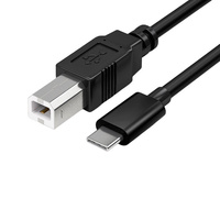 Kabel Printer USB 2.0 Tipe A Male ke B Male Scanner USB A B untuk HP Canon Lexmark Epson Dell dan Lainnya Kabel Printer USB A ke B