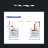 Contrôleur à bouton-poussoir Tuya WiFi Zigbee 1/2/3/4 Gang 100V-240V pour l'automatisation domestique, interrupteur mural intelligent pour éclairage