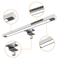 Lampe de bureau LED à CRI élevé 95 avec pince, 20W, lumière de lecture professionnelle RG0 sans scintillement, lampe de table moderne avec minuterie d'étude