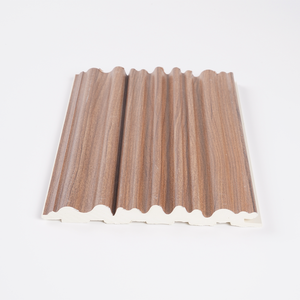 لوح حائط WPC حديث من كلوريد البولي فينيل مع إضاءة ليد تصميم صوتي وصديع للداخل والخارج وصديع للداخل والخارج - Product Image 1