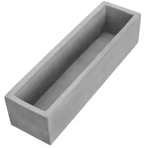 Rectangular Gray Concrete Succulent Planter