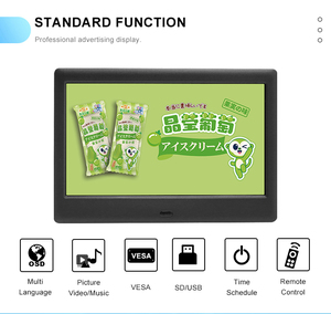 7 Inch <span class=keywords><strong>Mini</strong></span> Nhỏ Quảng Cáo TV Màn Hình Kỹ Thuật Số <span class=keywords><strong>LCD</strong></span> Phương Tiện Truyền Thông Video Máy Nghe Nhạc 7 Inch Màn Hình Với SD Khe Cắm Thẻ Nhớ - Product Image 2