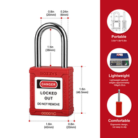 BOZZYS cadenas de sécurité serrure de verrouillage cadenas identiques 38mm industriel Loto verrouille le même verrouillage de clé-Tagout