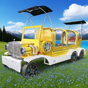 Towable Funeral Hearse for Sale Customised Horse Carriage Funeral Hearse Cart Vintage Car Classic Car Special Transportation - Product Image 1