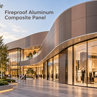 Panneau composite en aluminium ignifuge de 1220x2440 mm en bronze brossé pour la décoration de comptoirs de vente au détail