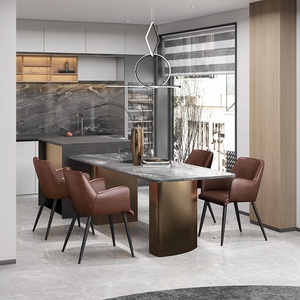 <span class=keywords><strong>Sedia</strong></span> da Pranzo/Studio <span class=keywords><strong>in</strong></span> Vera Pelle di Vacchetta Cerata Importata, Stile Nordico di Lusso Leggero, con Braccioli e Schienale, Disponibile - Product Image 4