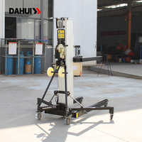 Plateforme élévatrice verticale portable en aluminium à mât unique CE, 3m-8m, capacité 250kg, élévateur mobile